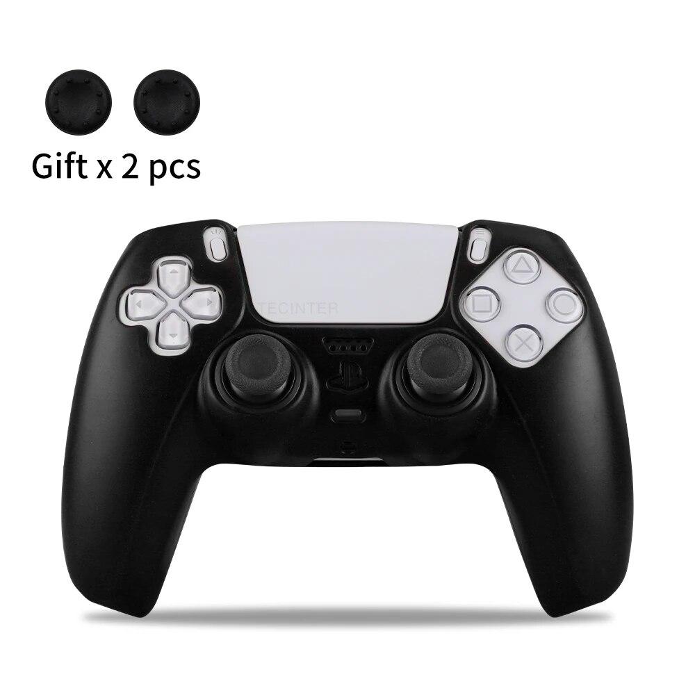 For PS5 Soft Silicone Gel Rubber Case Thumb Grips Caps Cover For SONY Playstation 5 Controller Protection Case For PS5 Gamepad