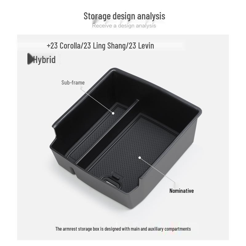 23-24 Corolla Levin Подлокотник центральной консоли с боксом для хранения - Аксессуар для модификации автомобиля