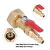 High Pressure Washer Gun Ball Calve Water Switch Copper Pipe Joint Nozzle Valve Plug Fittings 3/4 Male And Female Thread