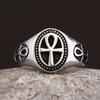 Ring Ancient Egypt Egyptian Ankh Eternal Life Cross Key Life Amulet Talisman Protect Health Jewelry Charming Accessories