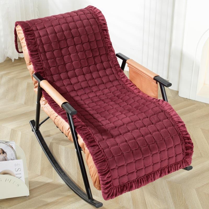 Современное минималистичное офисное кресло-лаунж, плюшевая подушка, спинка, интегрированная толстая противоскользящая складная кровать, кресло-качалка, подушка