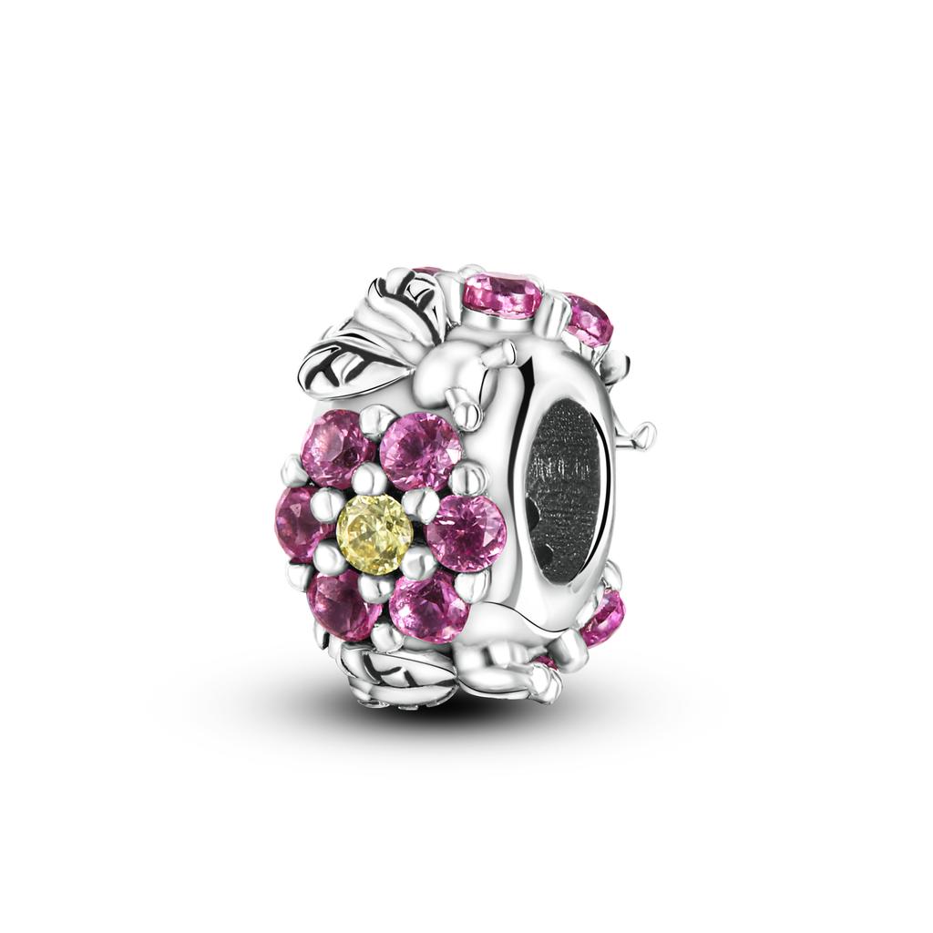 Оригинальный подвесной шарм в виде насекомого, покрытый медью, шарм в виде бабочки, стрекозы, божьей коровки, бусины, подходят для браслета Mula, ювелирные изделия