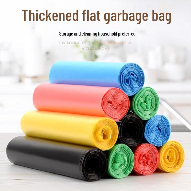 Пакеты для мусора с плоским дном 45x50см для использования в общежитии, офисе и на кухне - Супер экономичные пластиковые пакеты для отходов