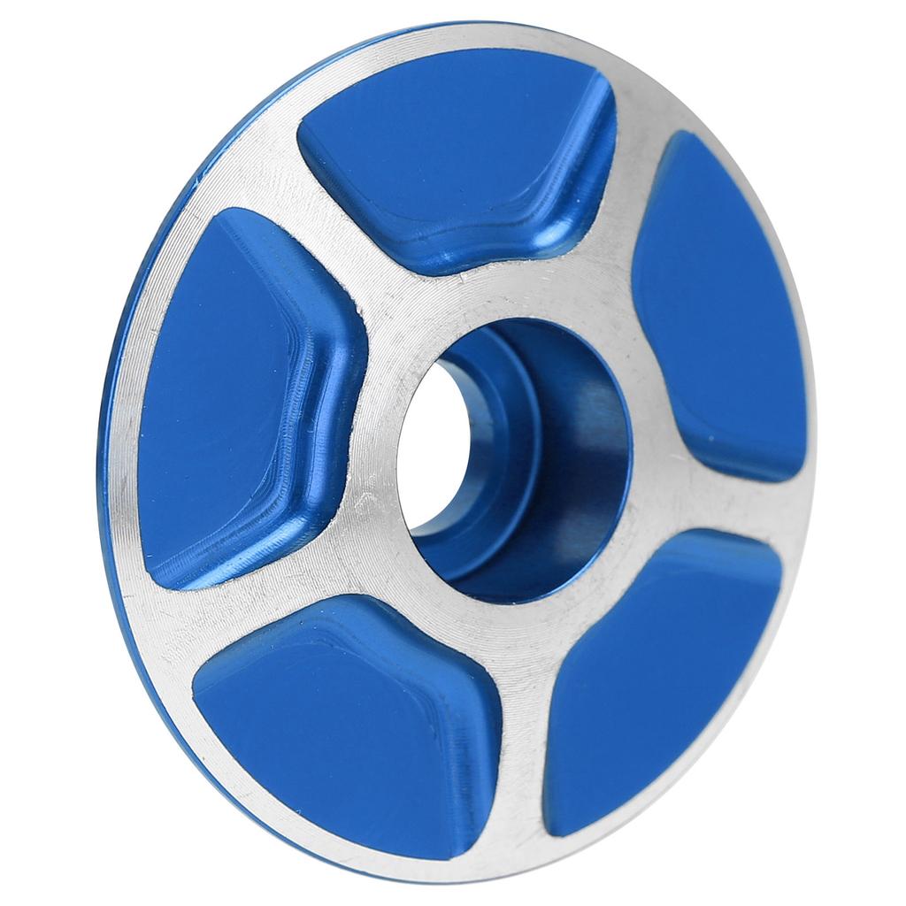 Bicycle Front Fork Headset Cover Replaceable Lightweight Mountain Road Bike Stem AccessoriesBlue