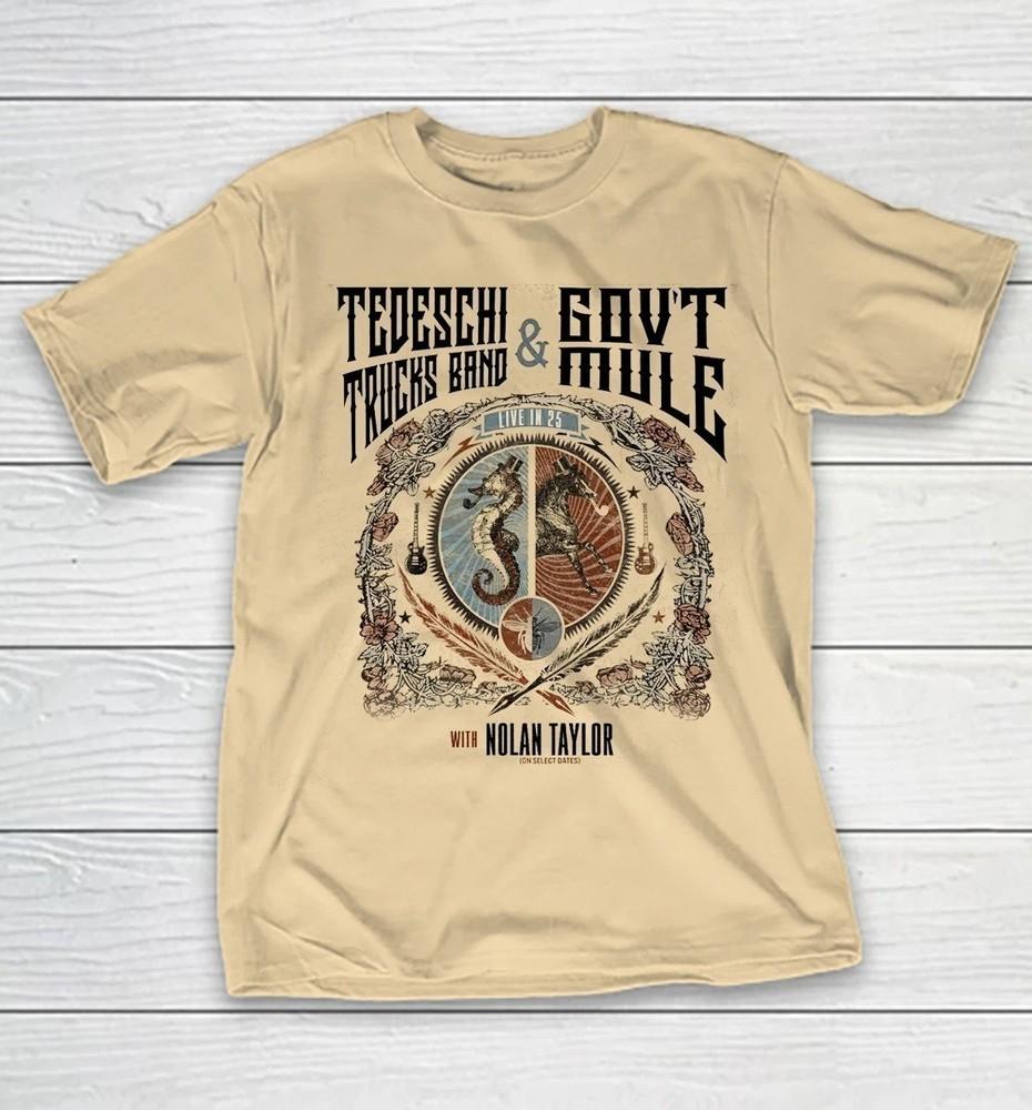 Tedeschi Trucks Band Tour 2025 Gov’t Mule Unisex Sand Color S-5XL Unisex T-Shirt