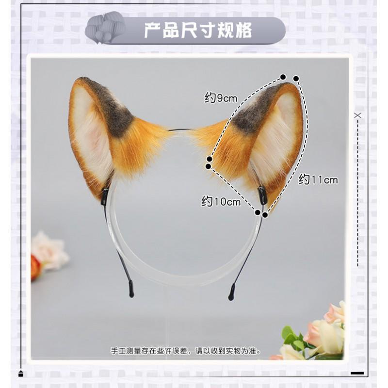 Plush Tiger Ears Headband Cosplay Accessory Anime Convention Party Costume Sweet Cartoon Animal Hairband Unisex
