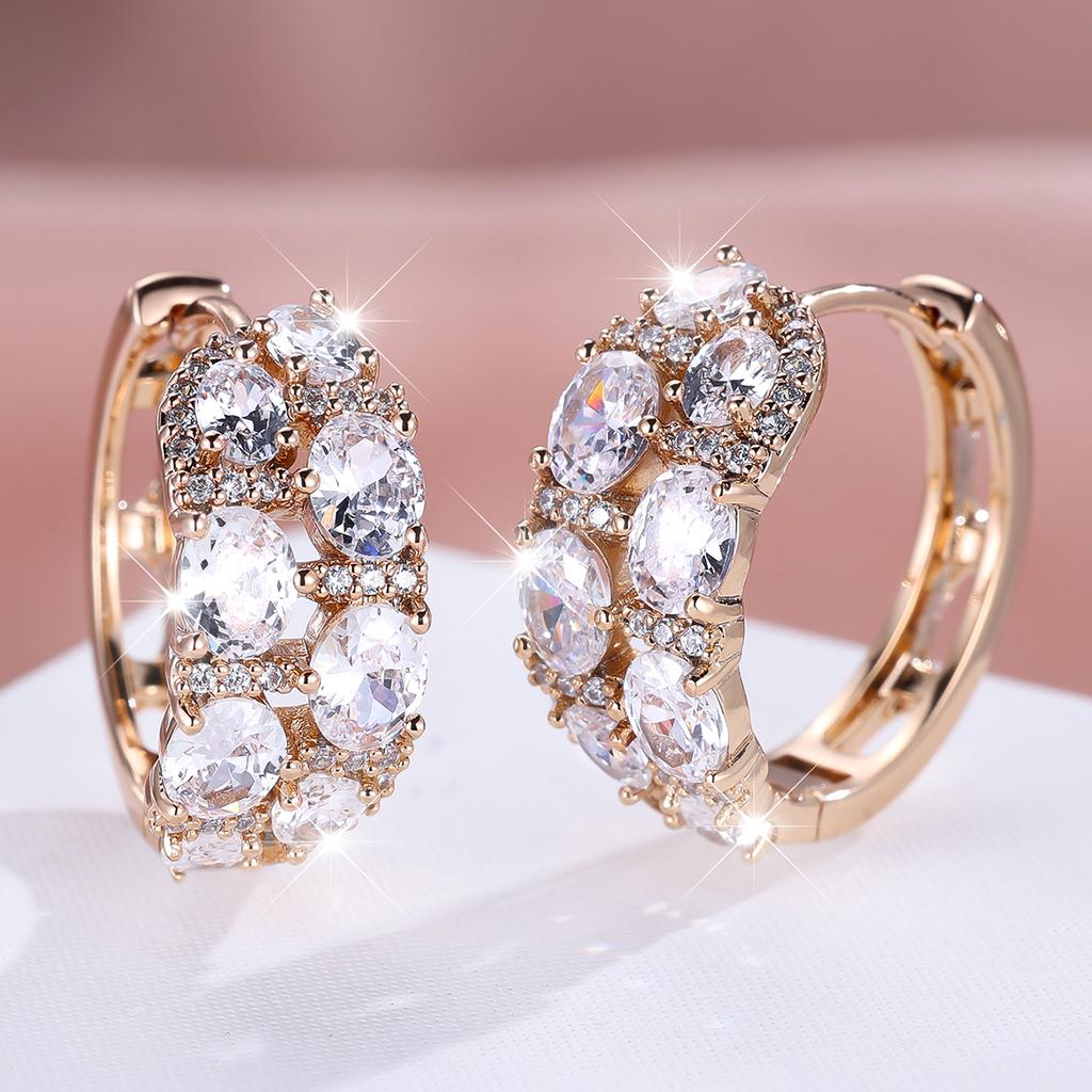 1 пара золотистого цвета, овальные серьги с белым камнем, штабелируемые серьги-капли, висячие серьги-крючки, свадебные украшения, подарки