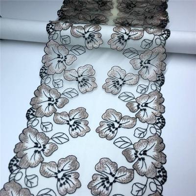 1 метр Тюлевое кружево с вышивкой, Многоцветное цветочное кружево из сетчатой ткани с вышивкой для платья, нижнего белья, бюстгальтера, нижнего белья, одежды, шитья