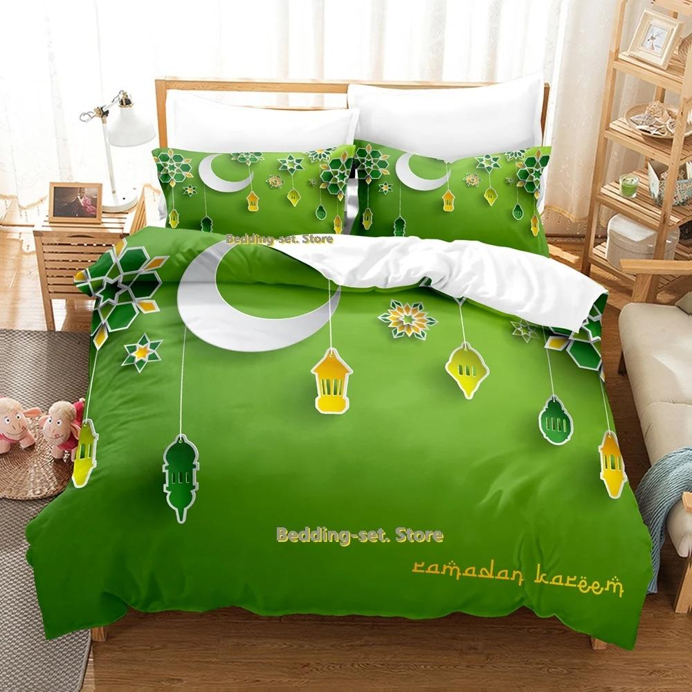 Modern Vibrant Single Twin Full Queen King Ramadan Size Bed Adult Kid Bedroom Duvetcover Sets 3D Print Anime Quilt