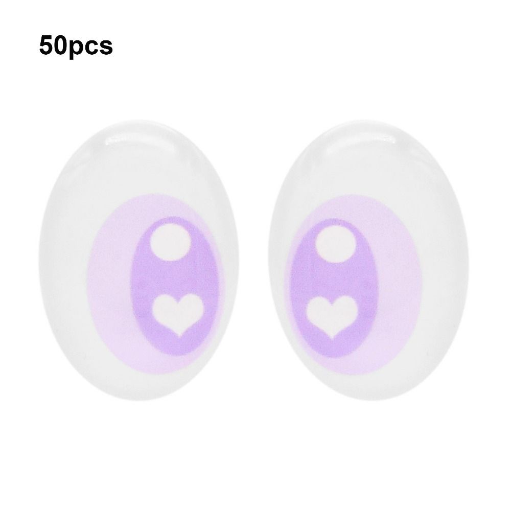 50pcs High Transparency Doll Eyes Accessories Multistyles Simulation Glass Eye Patches