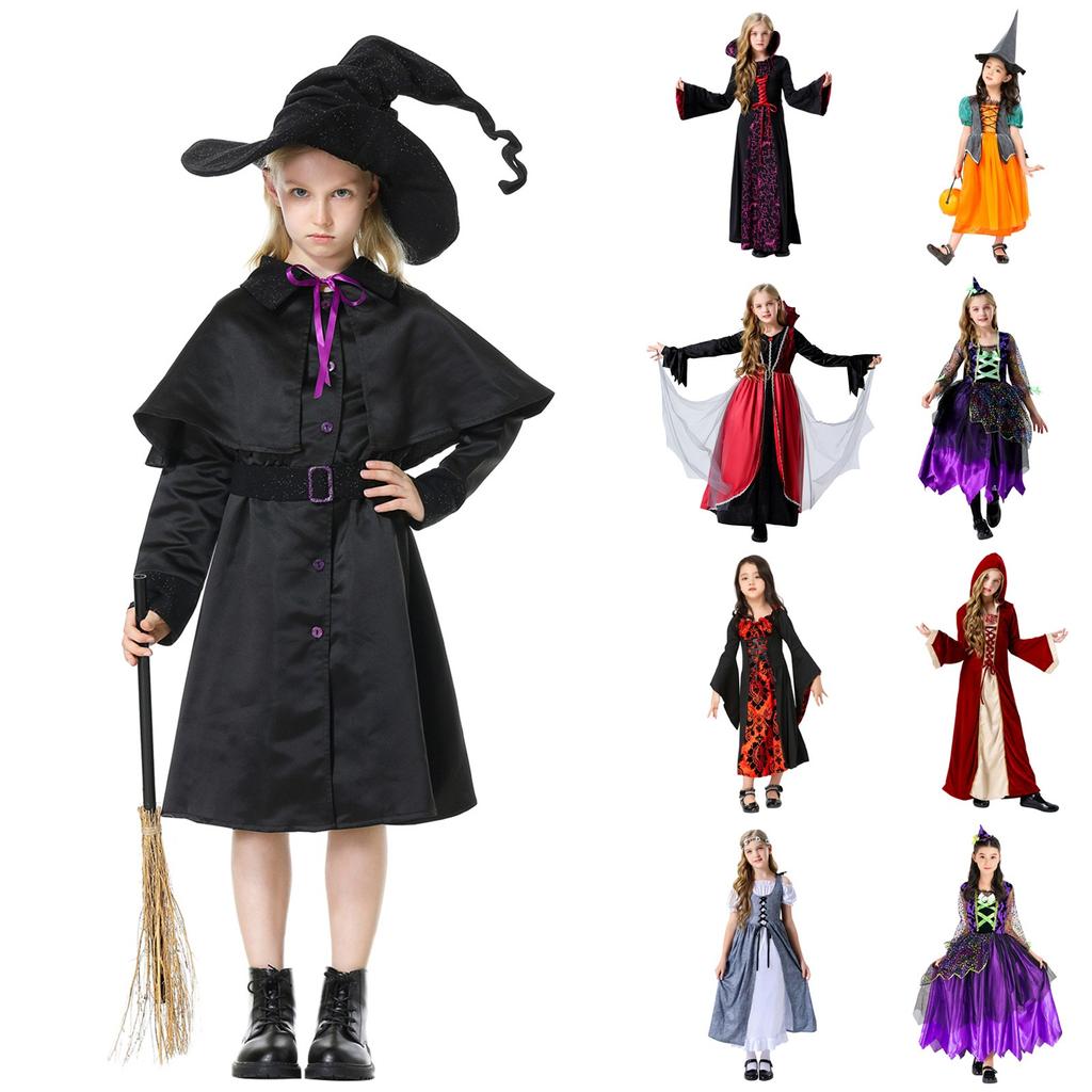 Children's Cosplay Retro Tale Costume Halloween Costume Party Dress