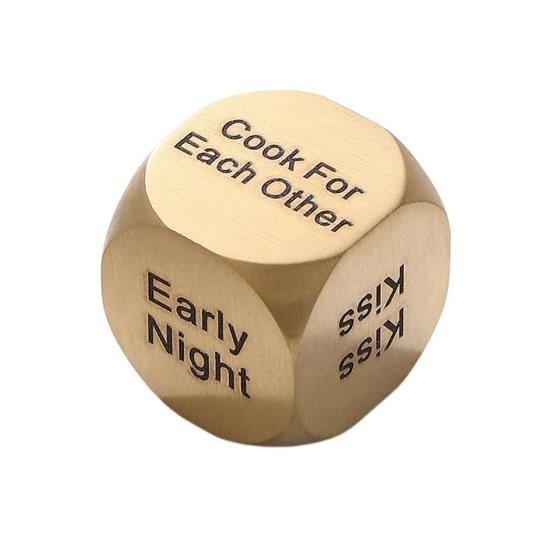 Дата Вечер Идеи Решающие Кости Портативные Нержавеющая Сталь Взрослые Пары Решающие Кости День Святого Валентина Годовщина Девушка Парень Муж Жена Подарок