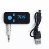 Стерео 3,5 мм Беспроводной приемник Высокой четкости Черный Аудио Bluetooth-приемник Приемник Bluetooth-приемник Совместимый X6 Адаптер