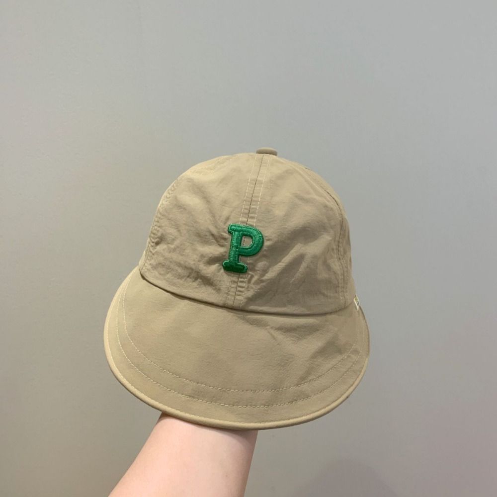 Wide Brim Baby Bucket Hat Cotton Beach Cap Fashion Peaked Cap  Baby