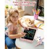 Bravokids 10-дюймовый планшет для рисования для девочек, красочный ЖК-планшет для письма для детей, стираемая доска для рисования для малышей, обучающие игрушки для рисования, День рождения