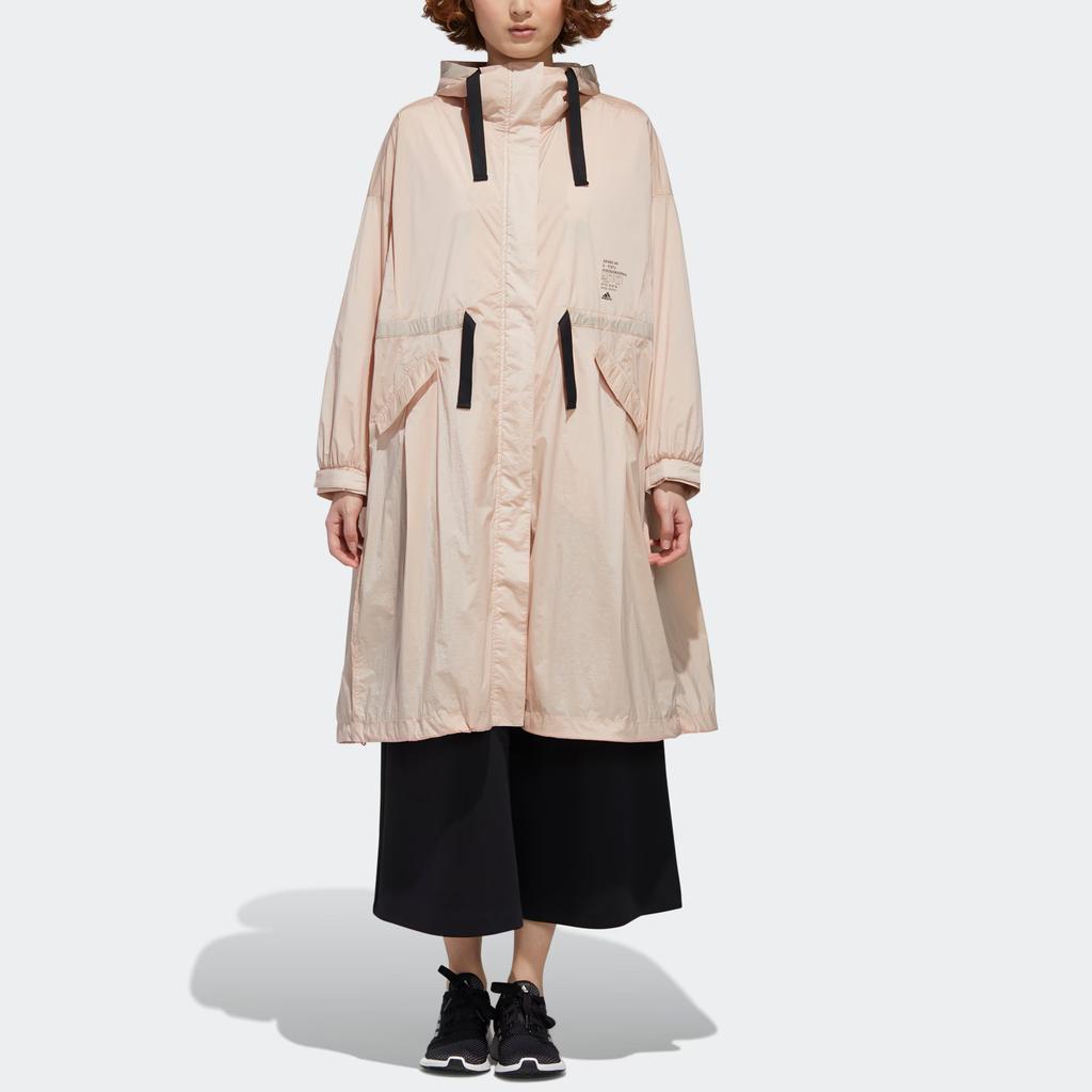 Adidas Casual Sports Hooded Jacket Women Outerwear Pearl-Pink GF0120