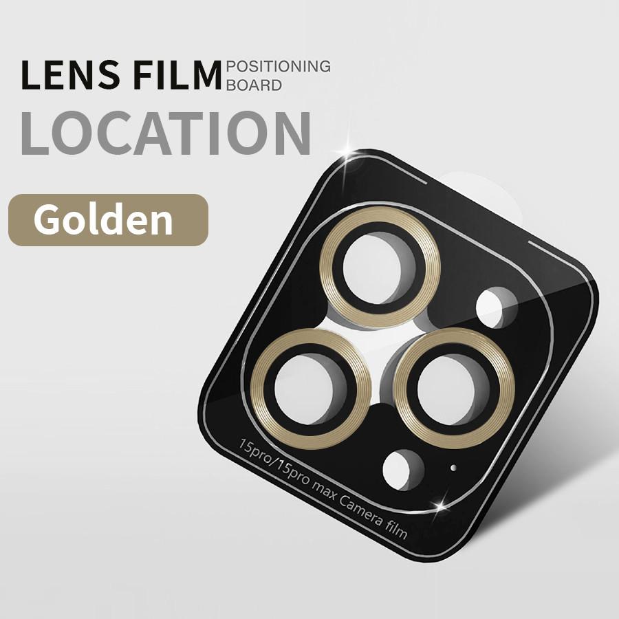 Metal Ring Lens Protector Tempered Glass Camera Cover For iPhone 16 15 14 13 12 11 Pro Max 16 Plus 13 Mini