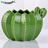NEW Creative Ceramic Cactus Bonsai Pots Indoor Decorative Plant Pot Garden Succulent Flowerpot Home Balcony Green Clay Planter