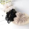 Big Spring Hair Claw Clips Women Metal Chiffon Flowers Ponytail Holder Hairpin Barrettes Fashion Girls Hair Accessories Hairgrip