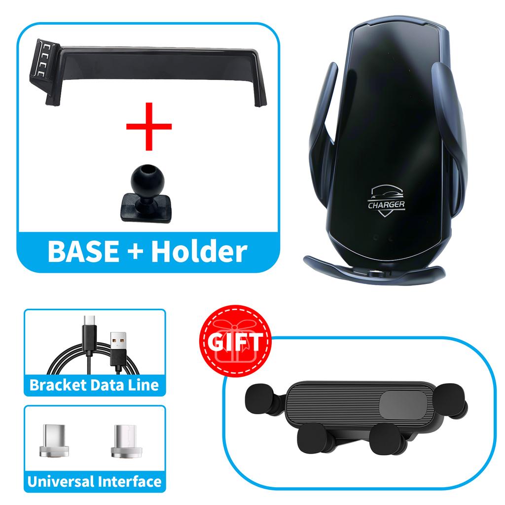for Peugeot 2008 - (7in)Car Phone Holder Screen Fixed Navigation Bracket Base Wireless Charging