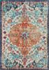 Bohemian Floral Medallion Area Rug Oriental Distressed Large Bedroom Rug, Soft Non-Slip Washable Dining Room Mat Indoor Throw