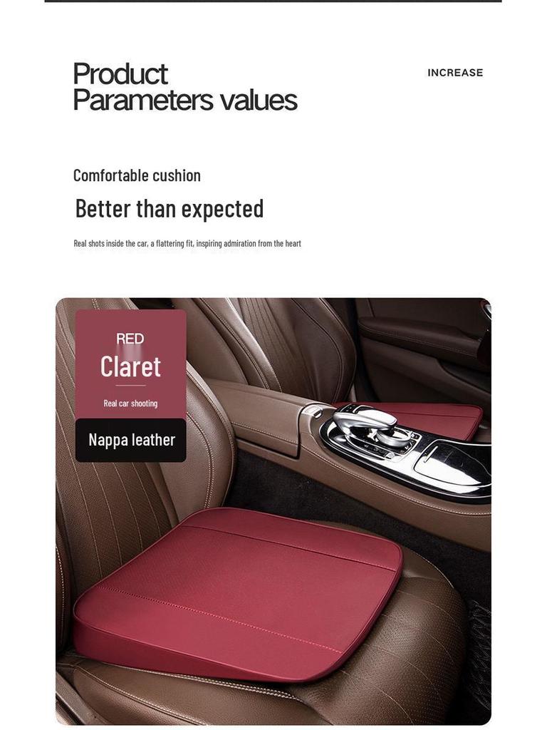 Наклонная подушка-бустер для автокресла для основного водителя - Дышащая, Нескользящая силиконовая конструкция для мужчин и женщин