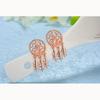 Design Sense Cold Wind Small Lock Fashion Zirconia Sparkling Classic Stud Earrings for Women Dazzling Female Elegant Accessories Timeless Jewelry