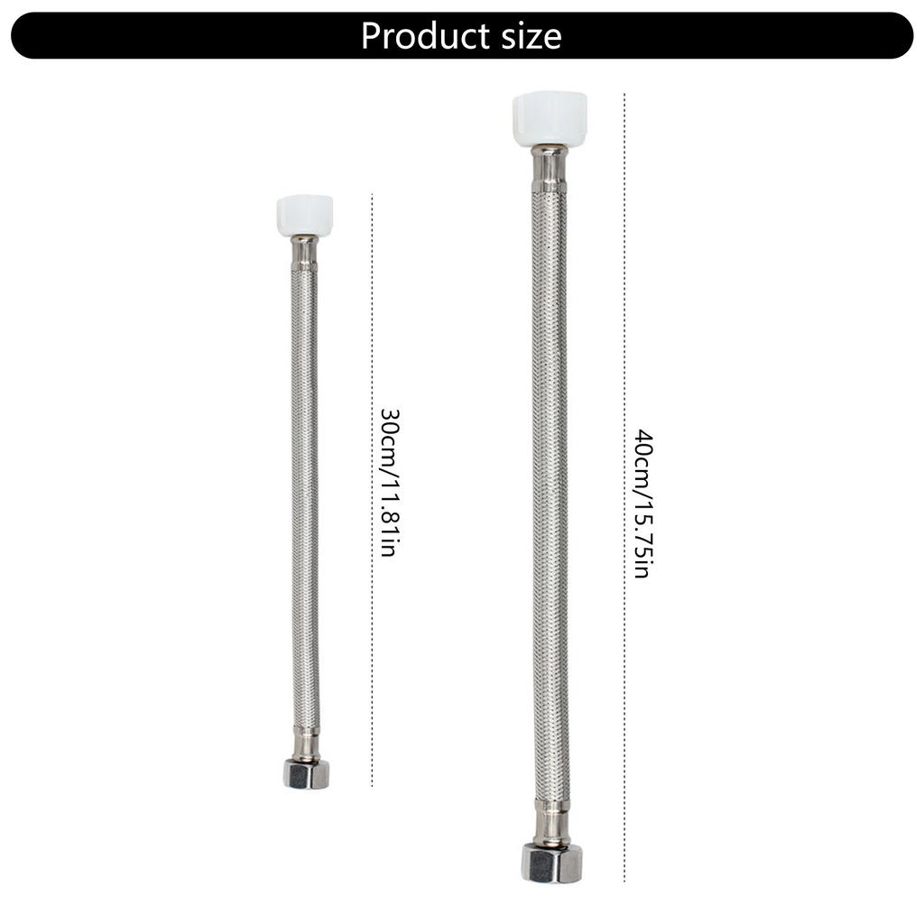 Оплетенный шланг для унитаза из нержавеющей стали 7/8 дюйма на 1/2 дюйма, соединители для туалетной воды, гибкий соединитель для унитаза, прочный