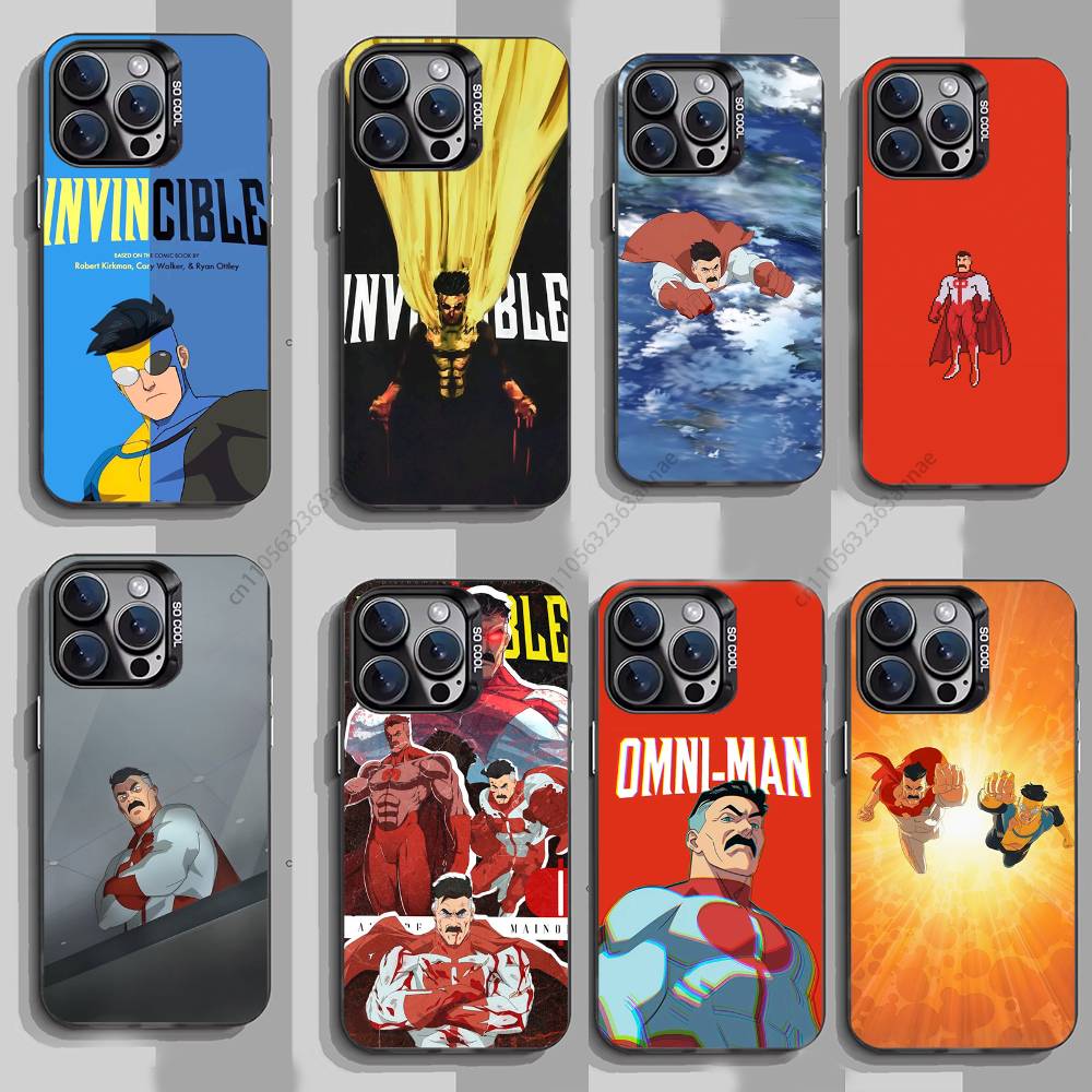 I-Invincible Забавный чехол для телефона для iPhone 17 11 12 Pro Max Plus Mini Air SE 16e 14 15 16 13 Мягкий корпус