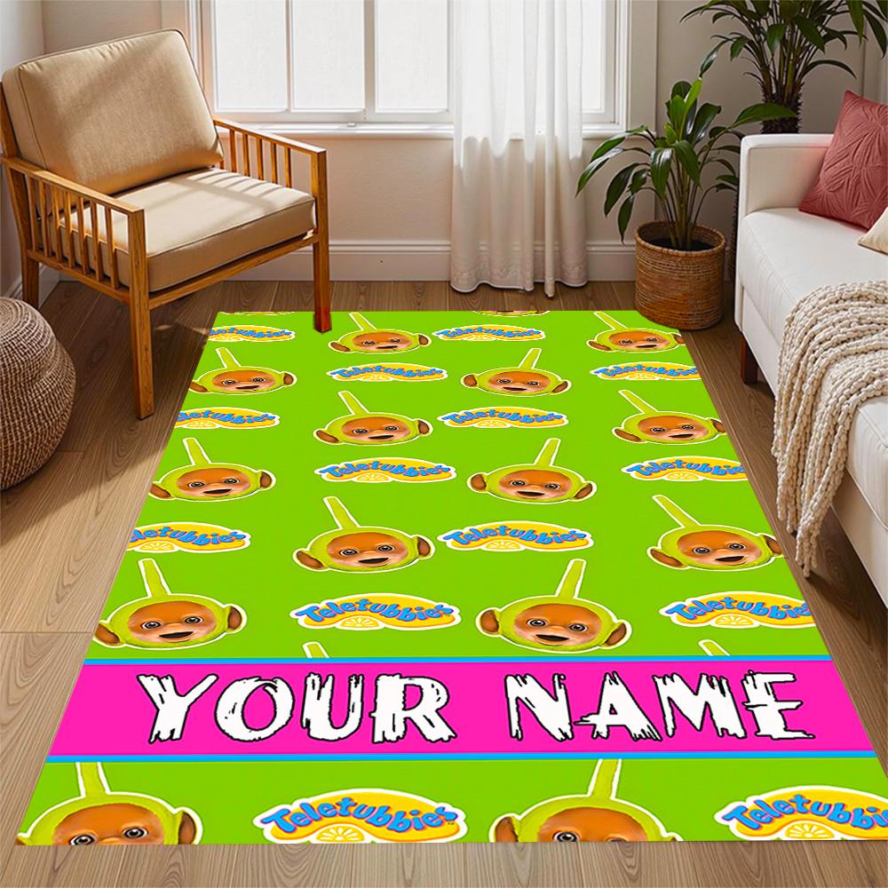 Green Alien Adventure Personalized Name Carpet Design for Outdoor Hallway Dining Room Kitchen Anti-slip Rug Decorate Offices