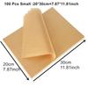 100pcs Parchment Paper Baking Sheets Non-Stick Precut Suitable for Baking Grilling Air Fryer Steaming Cookie Disposable Mats
