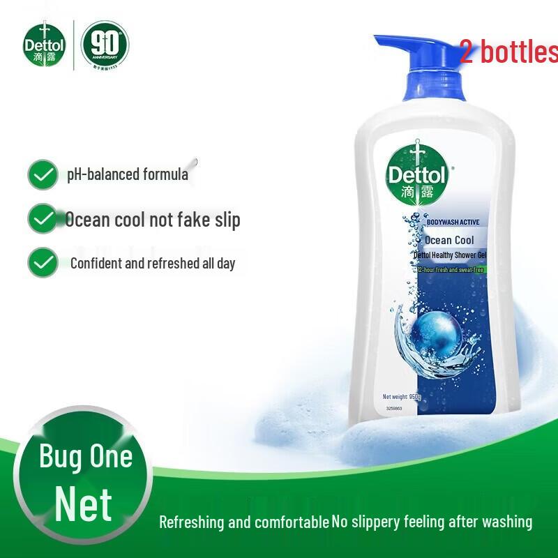 Dettol Мужской гель для душа Ocean Cool (2 x 950 г)