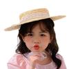 Handwoven Baby Girl Sun hat Lace Up Sunscreen Cap New Straw Hat  Outdoor