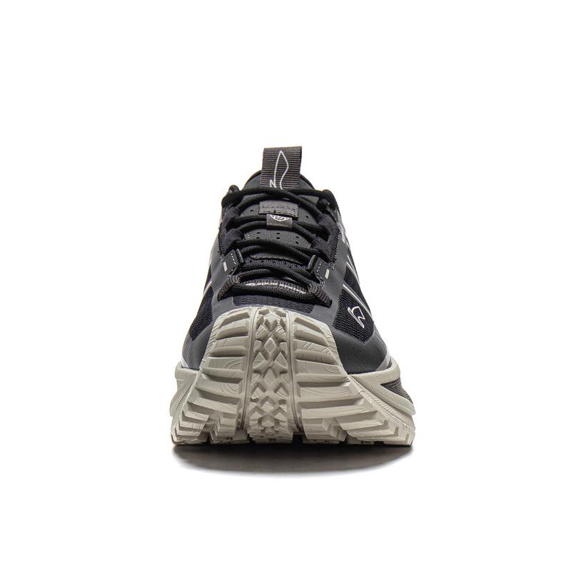 Li Ning Outdoor CF Tracing, Xingchuan SE TPU Low top Hiking Shoes Unisex Black Obsidian Gray AHTV015-9