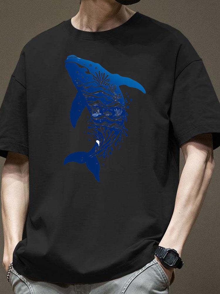 Новая стильная мужская футболка из 100% хлопка высокого качества для лета - Повседневный дышащий и универсальный топ с коротким рукавом