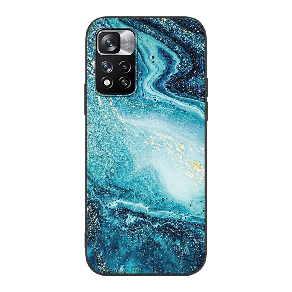 Шикарный чехол из мраморной золотой фольги для Xiaomi Redmi Note 9S 9 8 10 11 Pro 9C 9A 7 8T 7A 8A 6A 6 10S, черный мягкий силиконовый чехол для телефона
