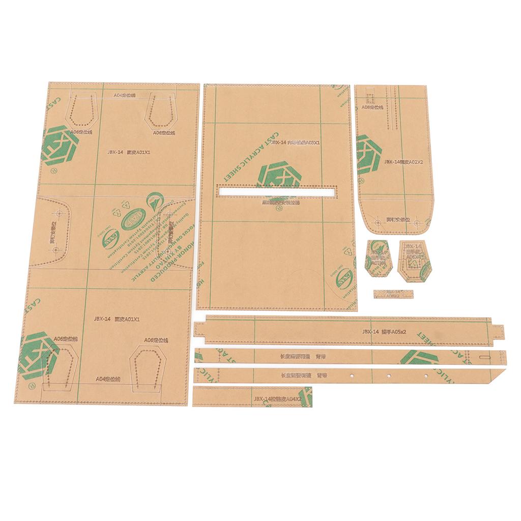 Крафт Акриловый Шаблон Прозрачный Чистый Точная Резка Кошелек Кожа Акриловые Шаблоны для Сумки через Плечо