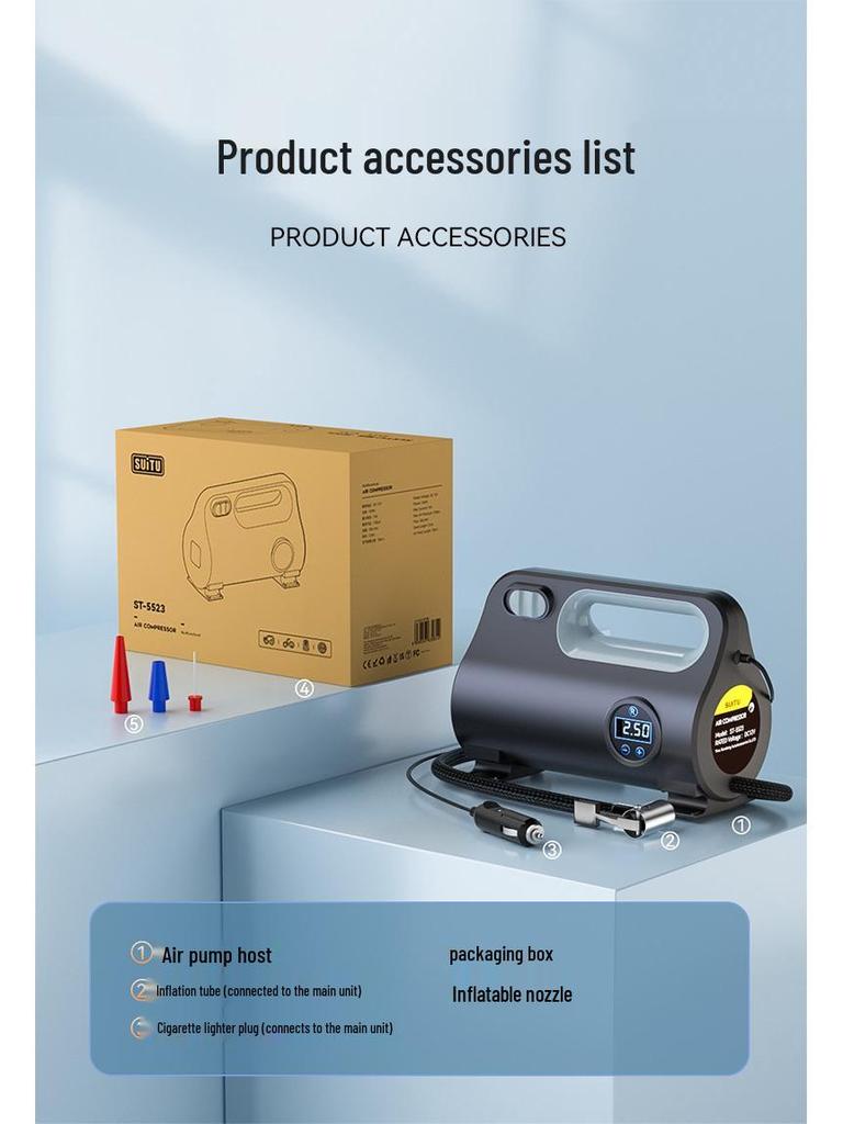 Portable Wireless Car Tire Air Pump