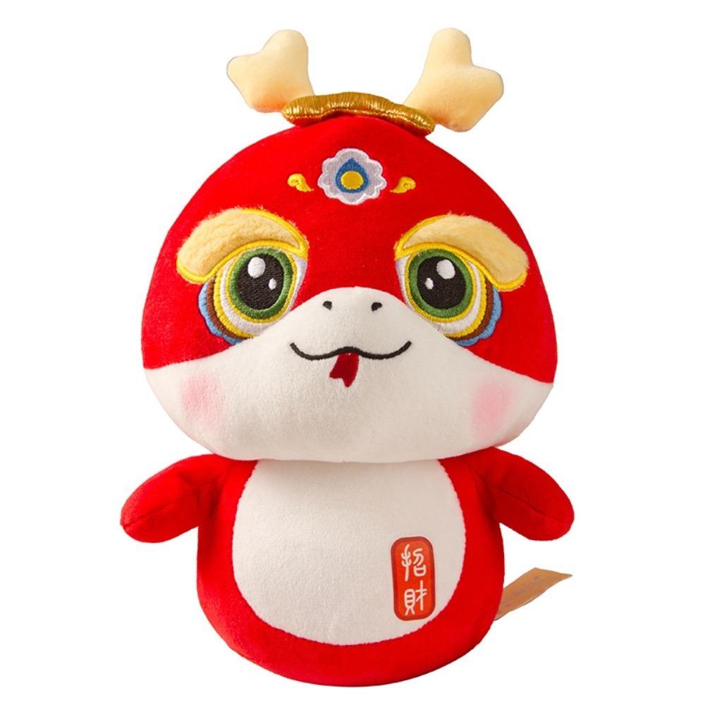 Милая игрушка-талисман года змеи из полиэстера, кукла-змея удачи, китайский зодиак, кукла-змея для детей