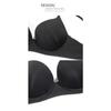 Women Underwear Sexy Deep V Push Up Bras Seamless Comfort Everyday Lingerie Solid Wireless Plus Size B C D E F Cup Brassiere