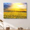 Sunflowers Wall Art Canvas Painting Sunlight Shines Floral Plants Photography Picture Print Poster For Living Room Home Decor