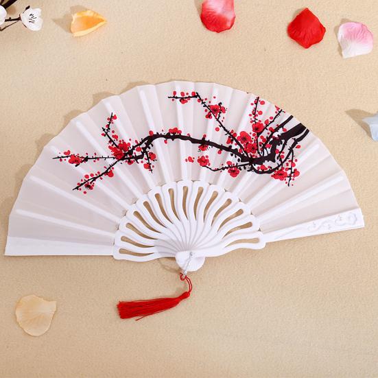 Складной вентилятор с глянцевой текстурой. Красивые различные стили. Гладкая поверхность. Тонкая работа. Украшение. Ткань Оксфорд. Ручной вентилятор в китайском стиле. Товары для дома.