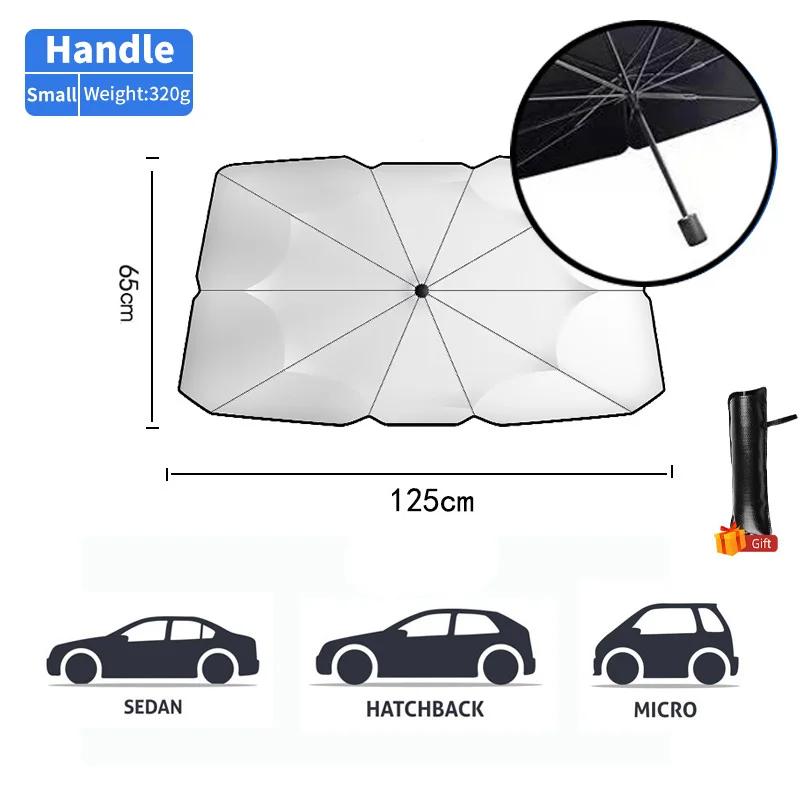 Car Sunshade Umbrella Front Windshield Sun Shade Foldable Protected Parasol Summer UV Protection universal Perfect for EU Summer