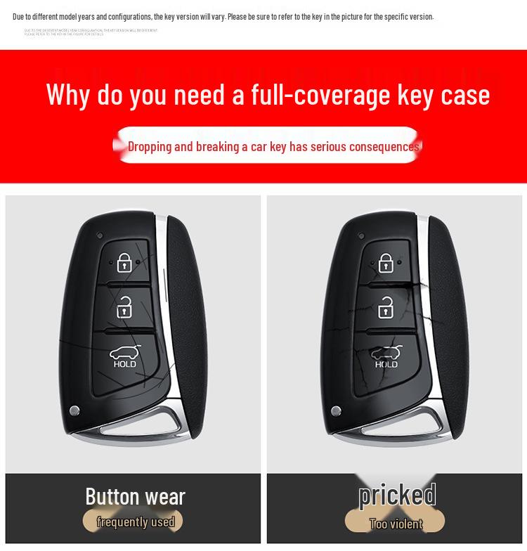 Совместимый чехол для ключа для Hyundai Santa Fe IX45 Ge Yue Ge Rui