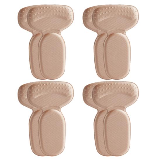 4 пары подпяточников для обуви Вставки для пяток Удерживающие пятки Многоразовые протекторы для пяток Подкладки для пяток Предотвращают появление мозолей Свободная обувь Наполнители для обуви