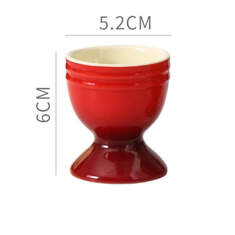 Ceramic Egg Cups, Porcelain Colorful Egg Cups, Stand Holder For Soft Boiled Eggs, Breakfast Cooking Kitchen Egg Serving