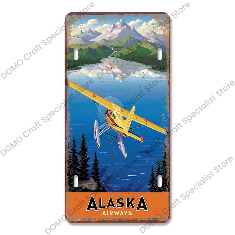 Авиагонки Металлическая Табличка Жестяная Вывеска Ретро Лучший Стрелок Самолет Металлический Постер Гараж Клуб Бар Домашнее Настенное Украшение 15x30см