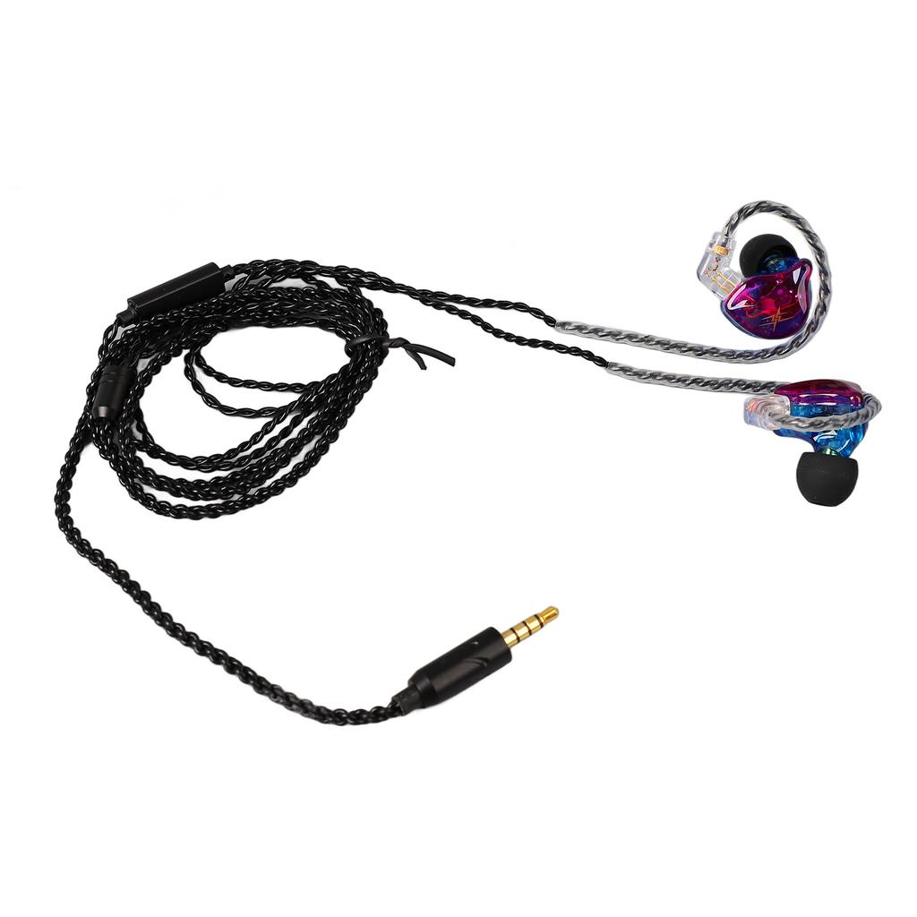 Monitoring Level Wired Earphones Composite Magnetic Coil Corded Earphones for Game Music Running