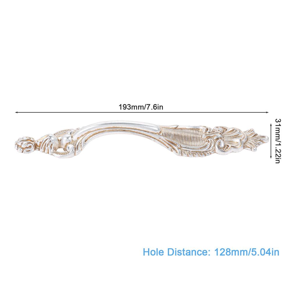 DRELD Антикварная ручка для двери шкафа Мебельная ручка Ретро Серебряная Ручка для ящика Садовая Классическая ручка-кнопка Декор для дома 32/96/128 ММ