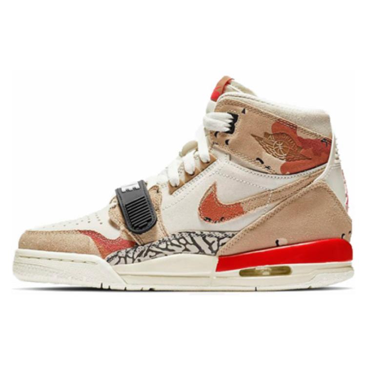 Air Jordan Legacy 312 Grade School 'Desert Camo' (Unisex) Sail / Desert Camo-Infrared 23 Kids' Basketball Shoes AT4040 126